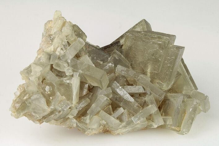 Tabular Barite Crystal Cluster with Phantoms - Peru #204781